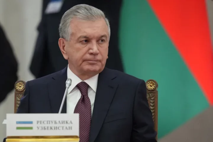 Uzbek President Shavkat Mirziyoyev