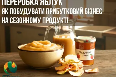 Переробка яблук: як побудувати прибутковий бізнес на сезонному продукті