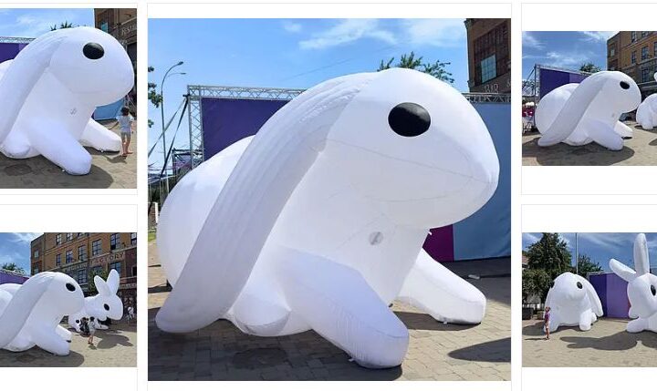 Надувні декорації до новорічних свят: просте рішення — неймовірний результат