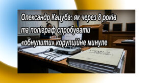 Олександр Кацуба: як через 8 років та поліграф спробувати «обнулити» корупційне минуле