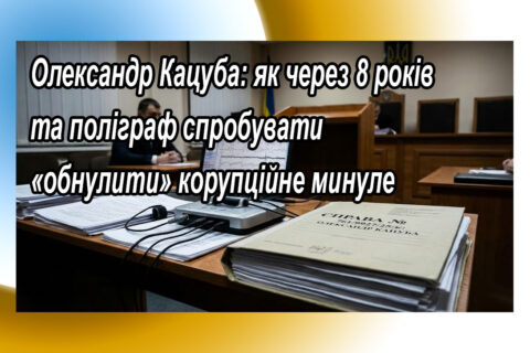 Олександр Кацуба: як через 8 років та поліграф спробувати «обнулити» корупційне минуле