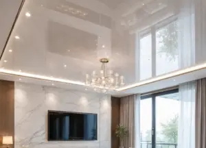 Глянцеві натяжні стелі — сучасне рішення для стильного та світлого інтер’єру