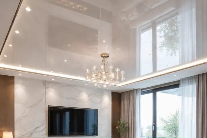 Глянцеві натяжні стелі — сучасне рішення для стильного та світлого інтер’єру