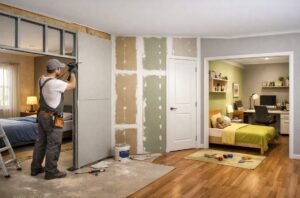 Як розділити одну кімнату на дві за допомогою гіпсокартону