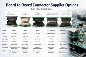 Board to Board Connector Supplier Options for PCB Stackups