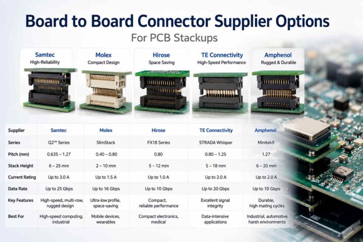 Board to Board Connector Supplier Options for PCB Stackups